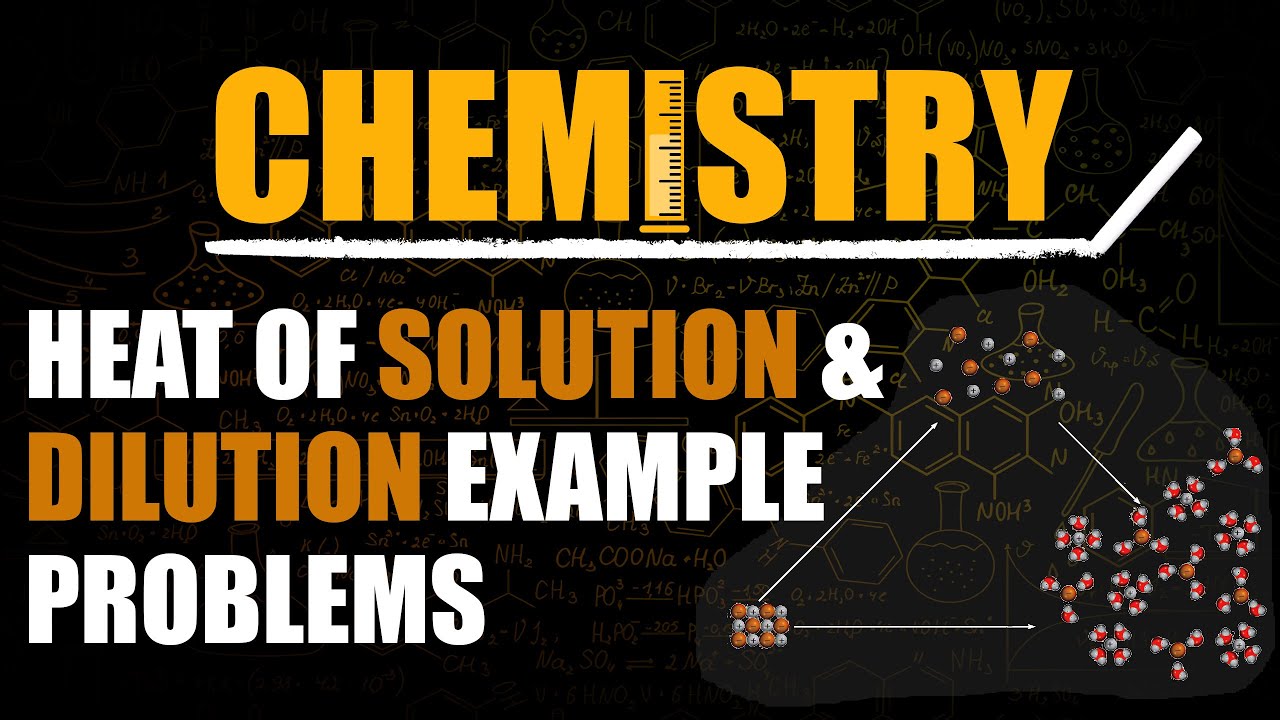 Heat of Solution & Dilution Example Problems