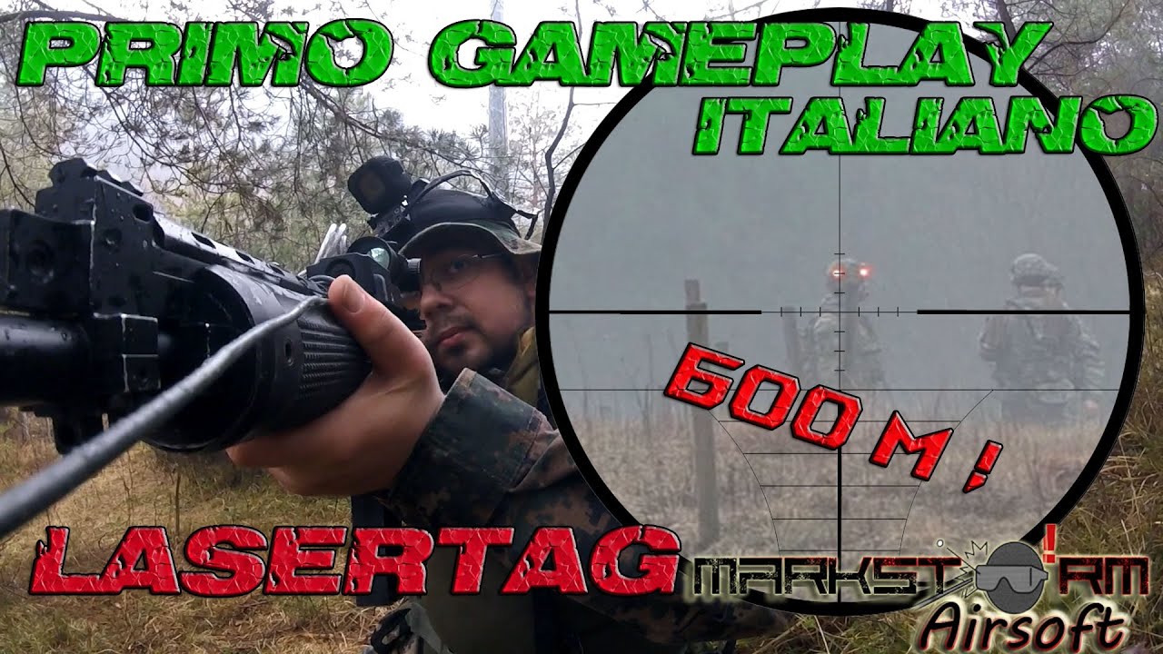 | Markstorm Airsoft |Primo Gameplay Italiano Milsim Lasertag ( x-tag ir )