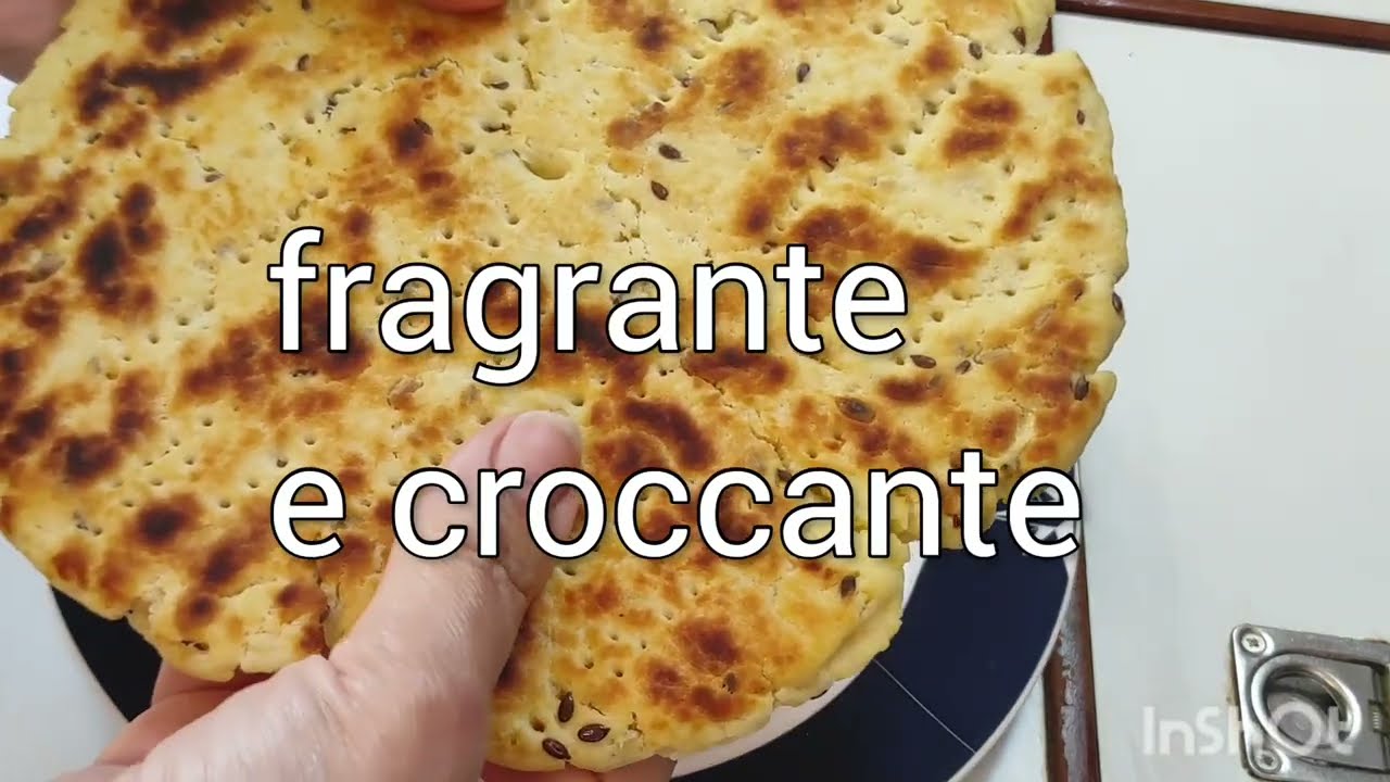 Pane senza lievito(Ftira) e senza  impastare, si prepara in 5 minuti, comodo da fare anche i  barca.