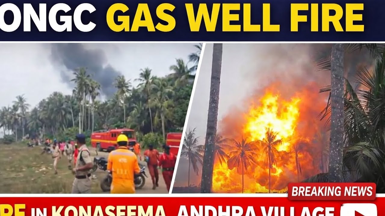 ONGC Gas Well Fire in Konaseema Andhra Pradesh| Breaking News