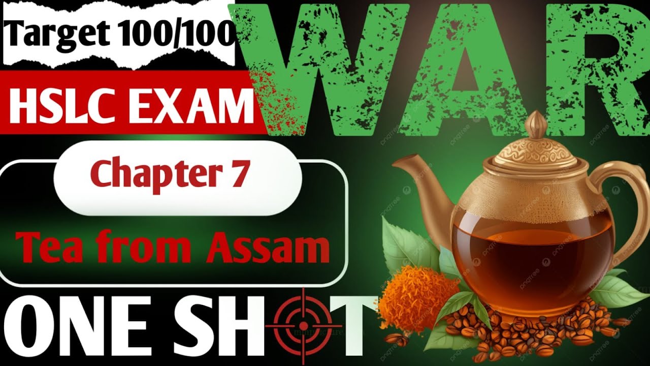 Tea from Assam Most Important Questions and answer Important MCQ'S Class 10 HSLC//SEBA