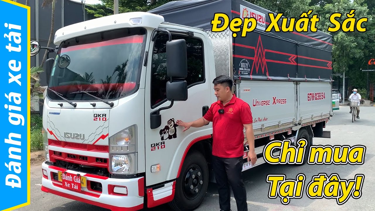 Chiếc xe Hot nhất hiện nay Xe tải isuzu 1t99 qkr210 thùng nhôm cao cấp độ option cực đẹp
