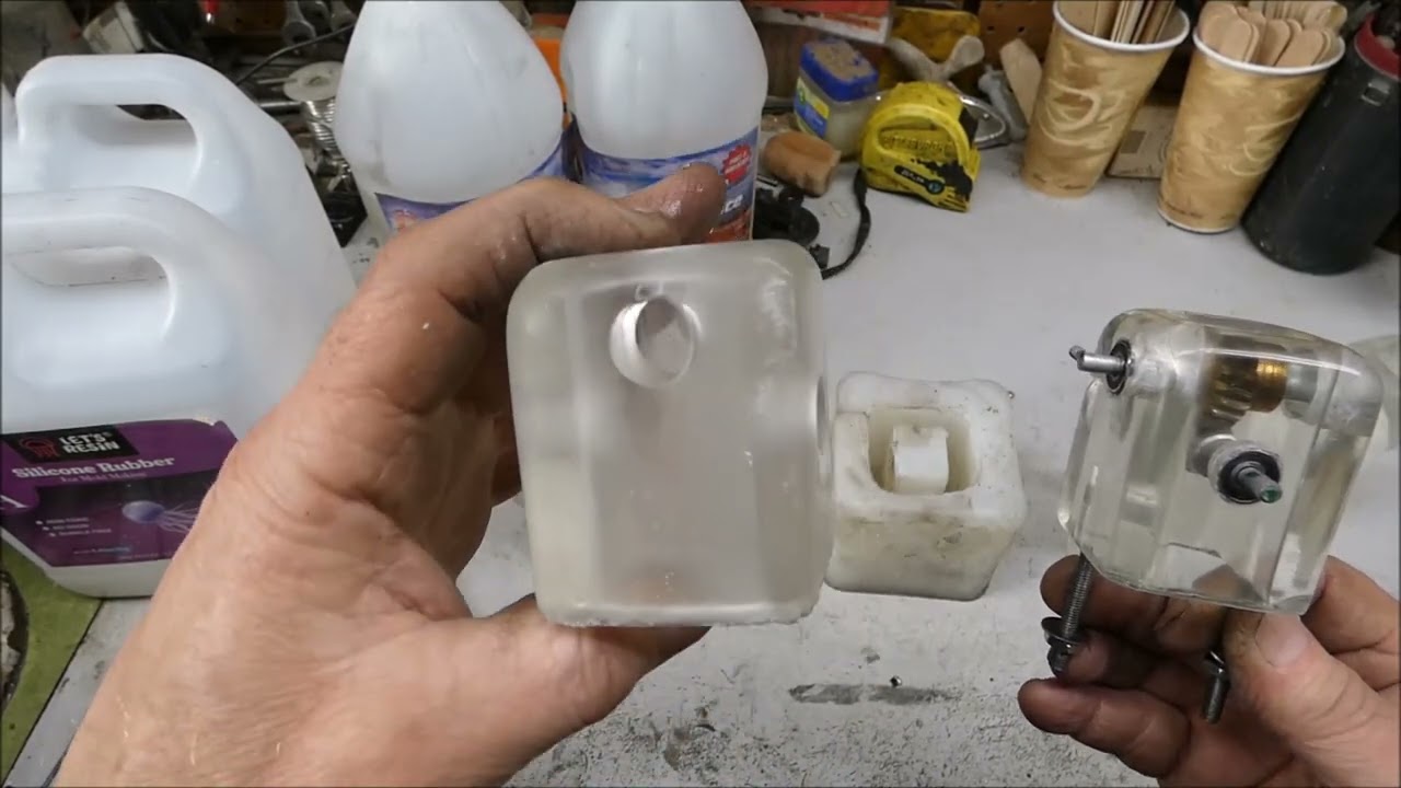 Clear resin gearbox for making a rower whirligig 3/26/23 #whirligigs #outdoor art
