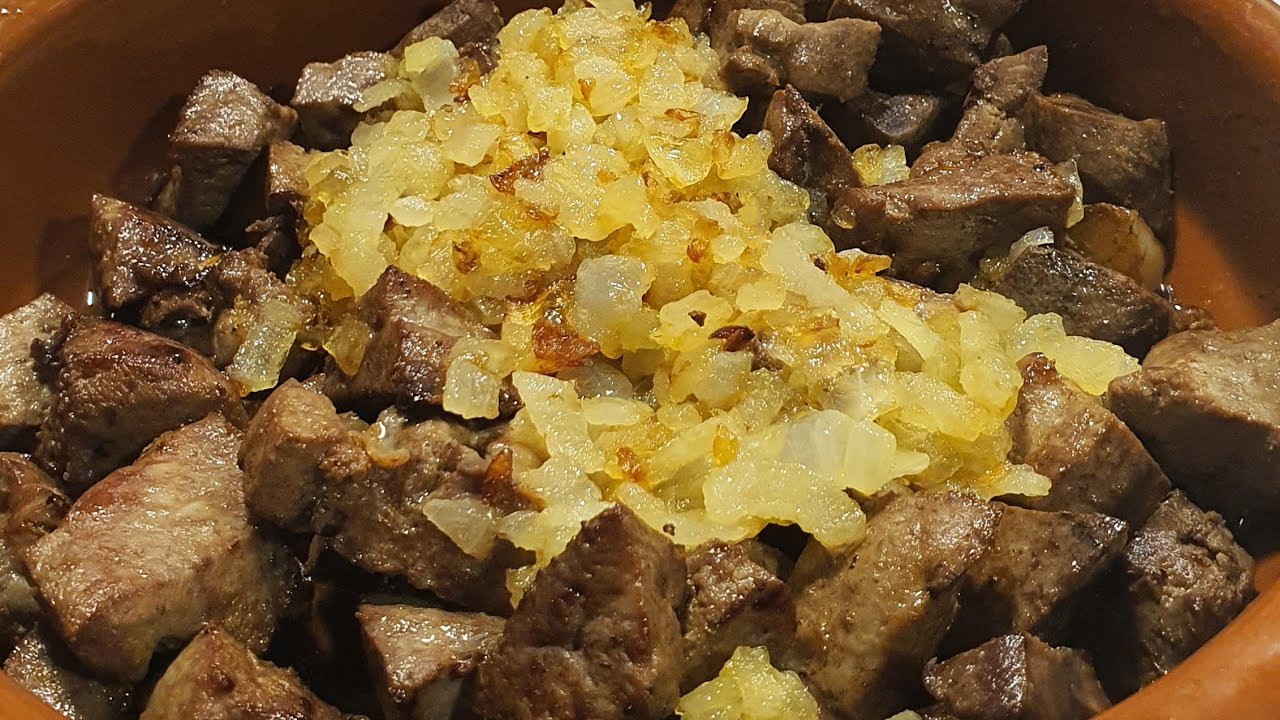Higado encebollado de Güela Pepi