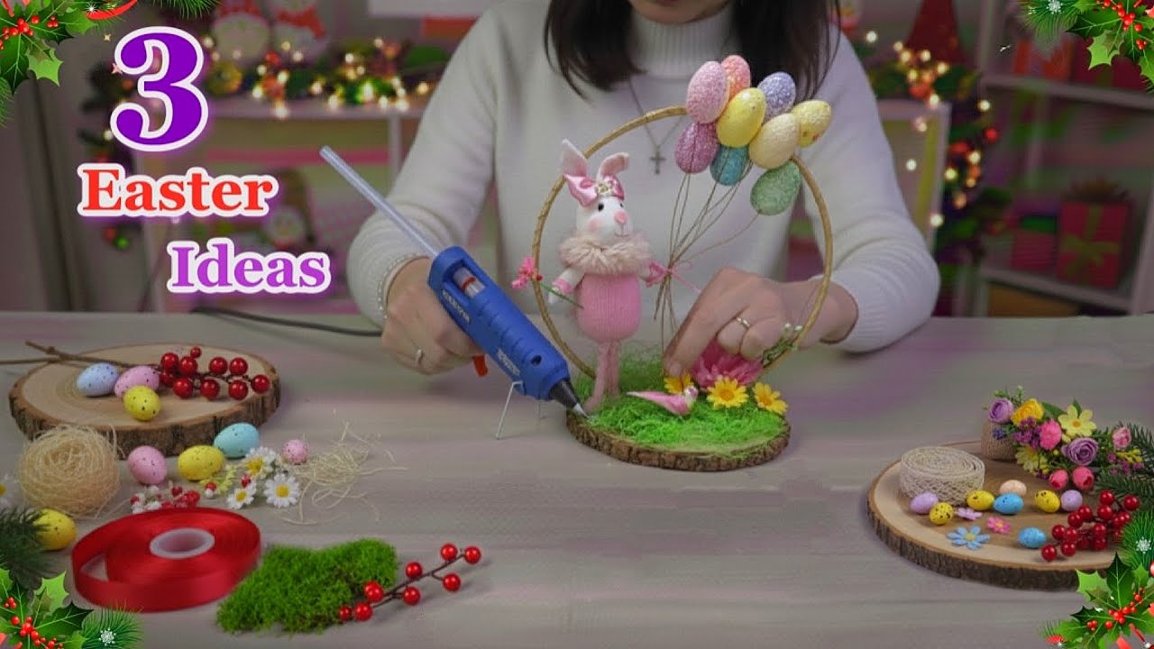 DIY 3 Easy Easter Decoration ideas from ordinary Simple materials | DIY Easy Easter craft idea 🐰5