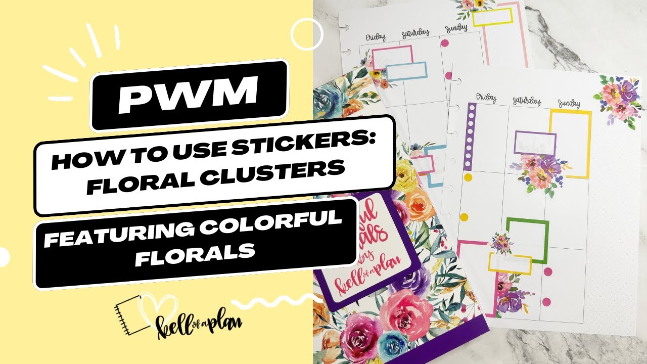 HOW TO: Floral Clusters In your Planner
