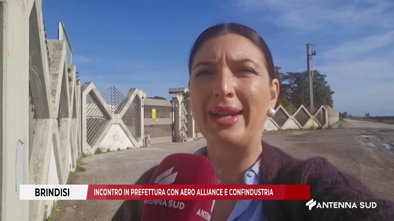 19 FEBBRAIO 2026   BRINDISI   INCONTRO IN PREFETTURA CON AERO ALLIANCE E CONFINDUSTRIA