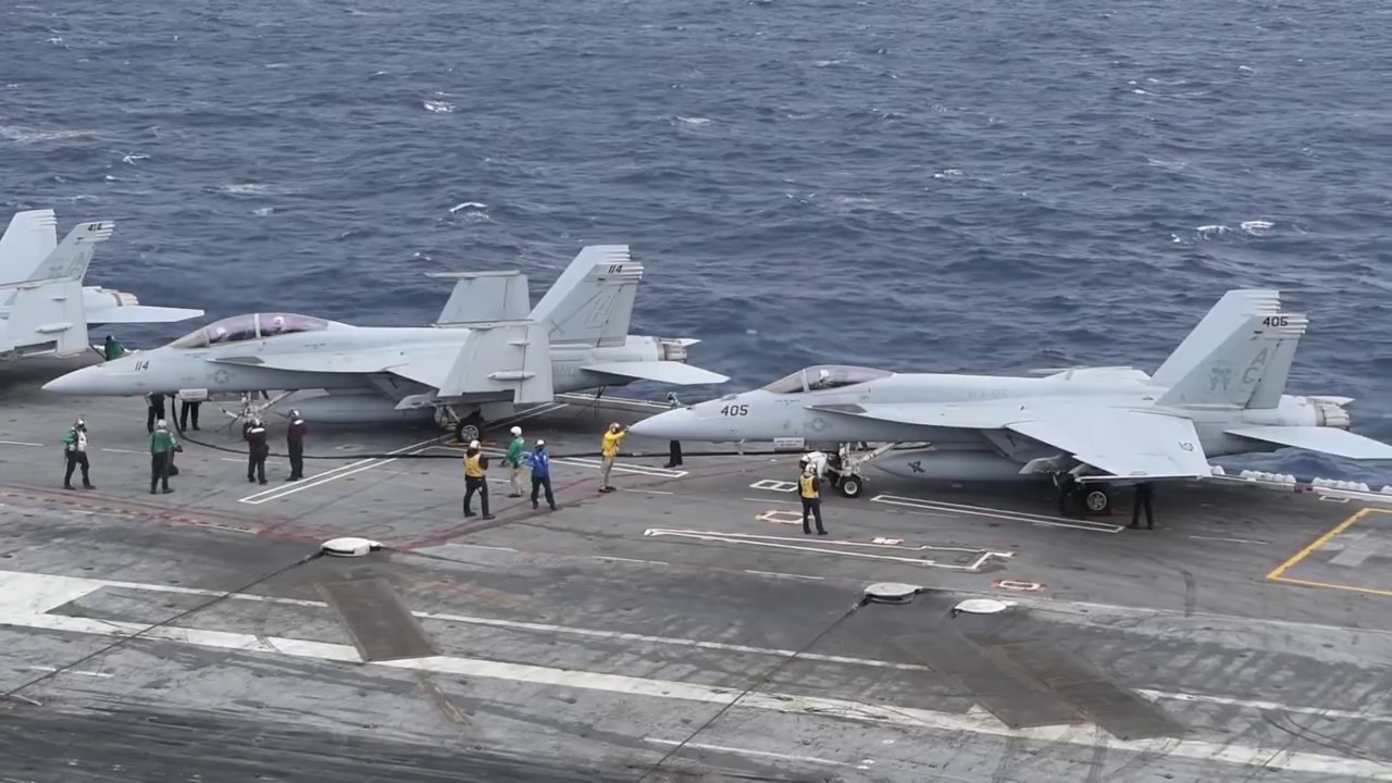 USS GHWB Carrier Air Wing 3 Flight Ops