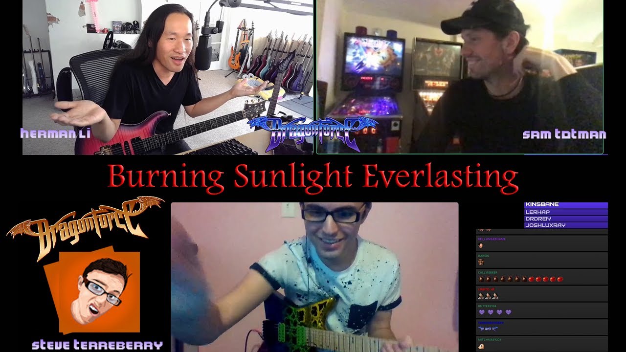 Live Shred Collab DragonForce Herman Li & Steve Terreberry Burning Sunlight Everlasting