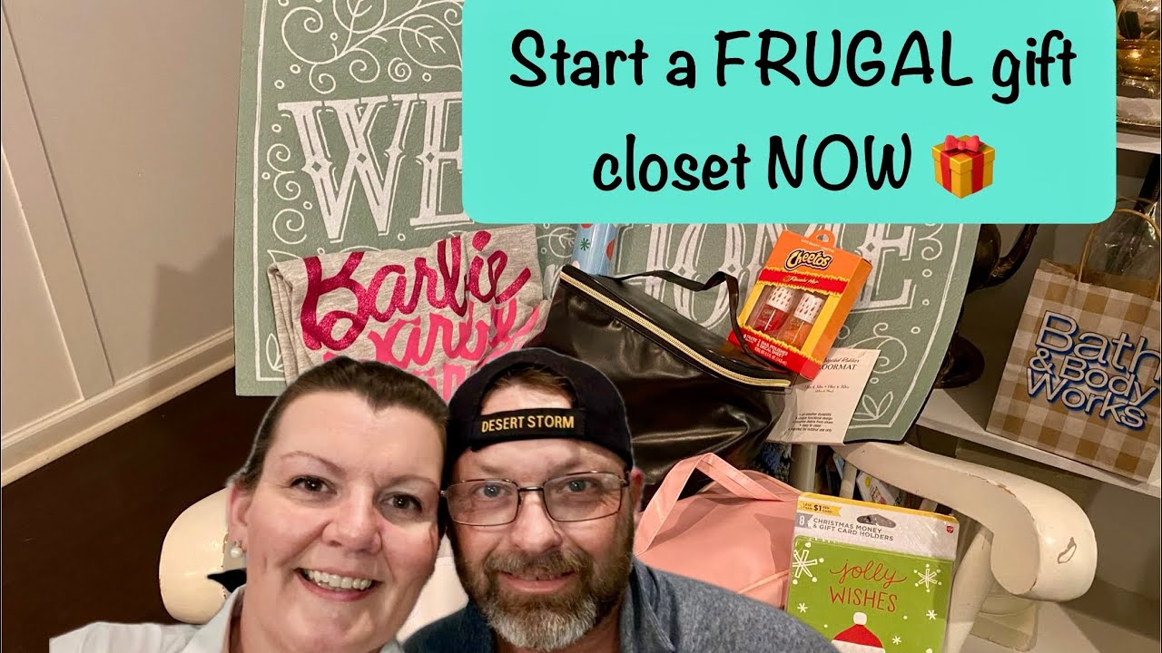 How to start a frugal gift closet to save money, time and stress! ￼