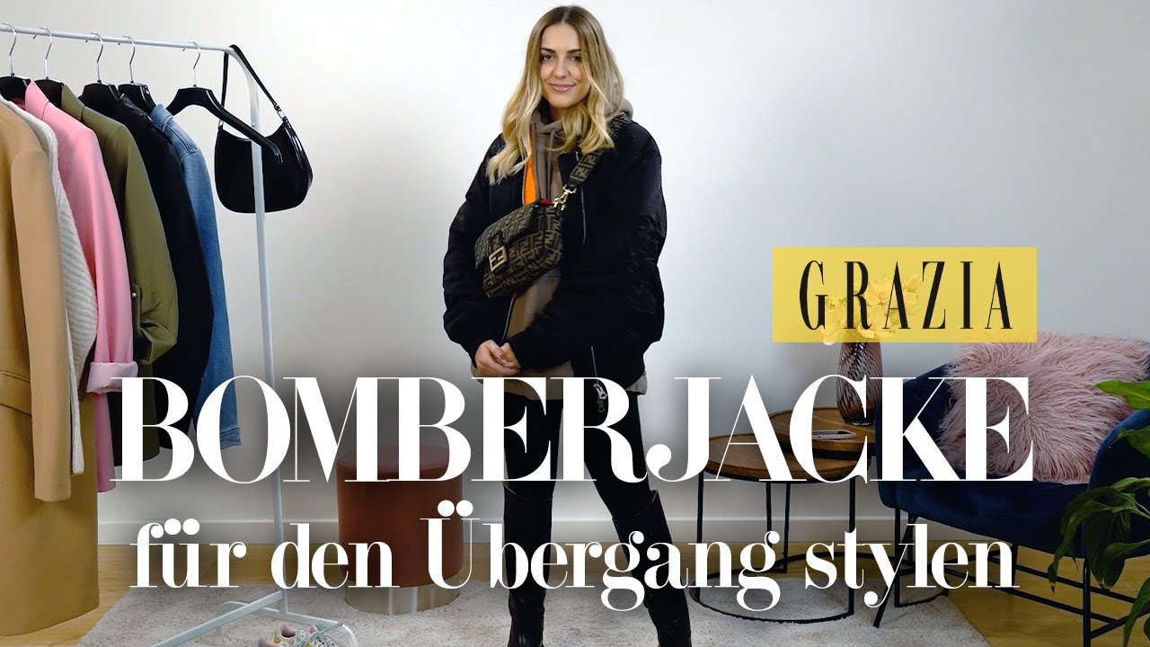 Bomberjacke stylen: 3 Looks zum Nachmachen ⏐ GRAZIA Style Guide