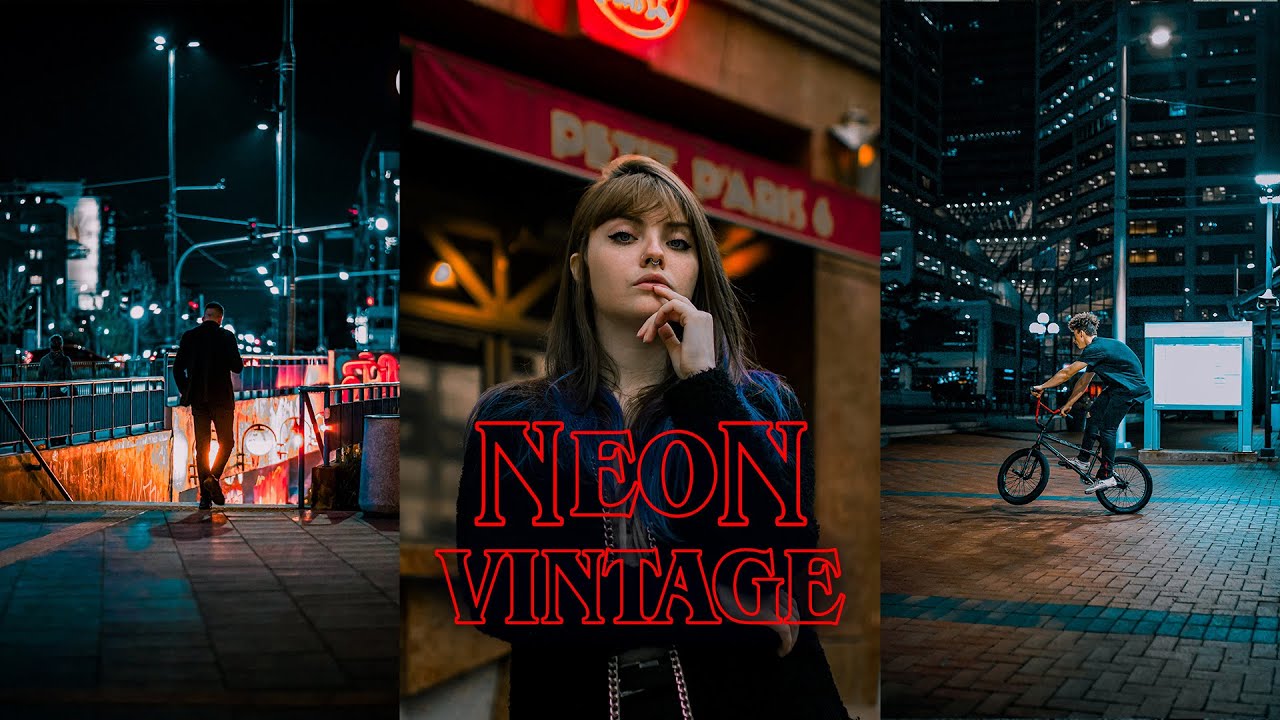 How to Create Neon Vintage 80s Look in Lightroom (Cinematic Preset)