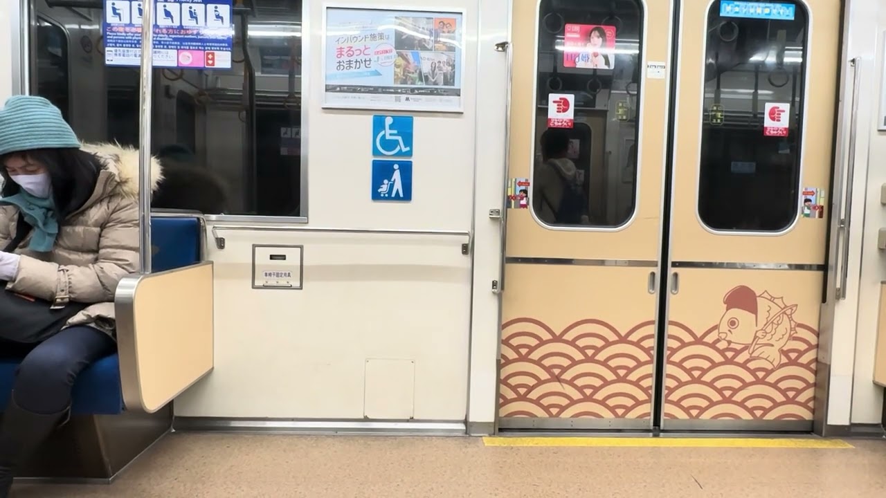 【響く日立IGBT！！】大阪メトロ堺筋線66系66611F 高槻市行　恵美須町駅〜日本橋駅間　走行音
