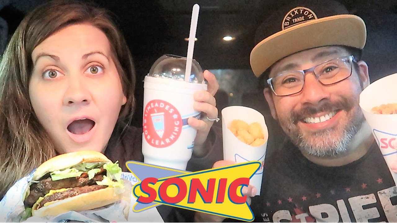 TRYING EACH OTHERS ORDER at SONIC | Husband vs Wife Sonic Fast Food Swap