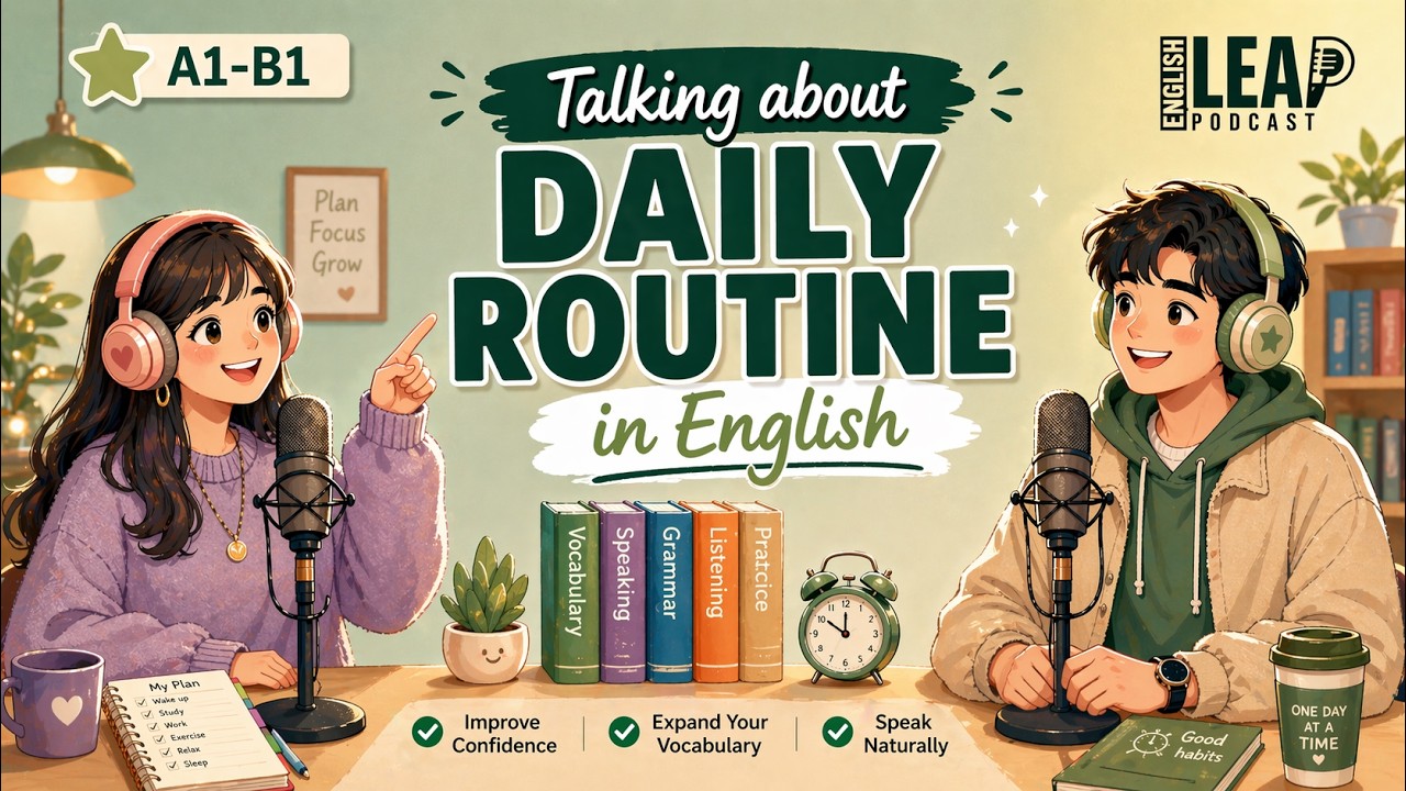 English Podcast for Easy English Conversation | How to Talk About Daily Routine in English