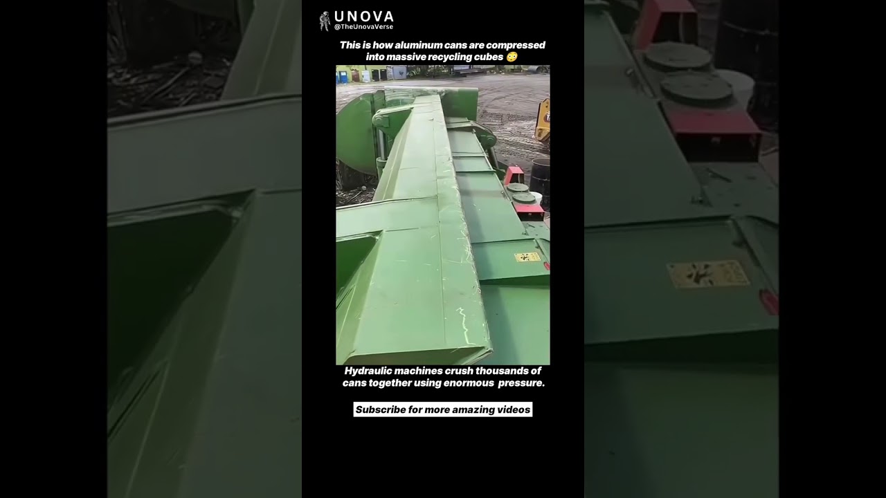 Tak puszki aluminiowe stają się kostkami do recyklingu 😳♻️