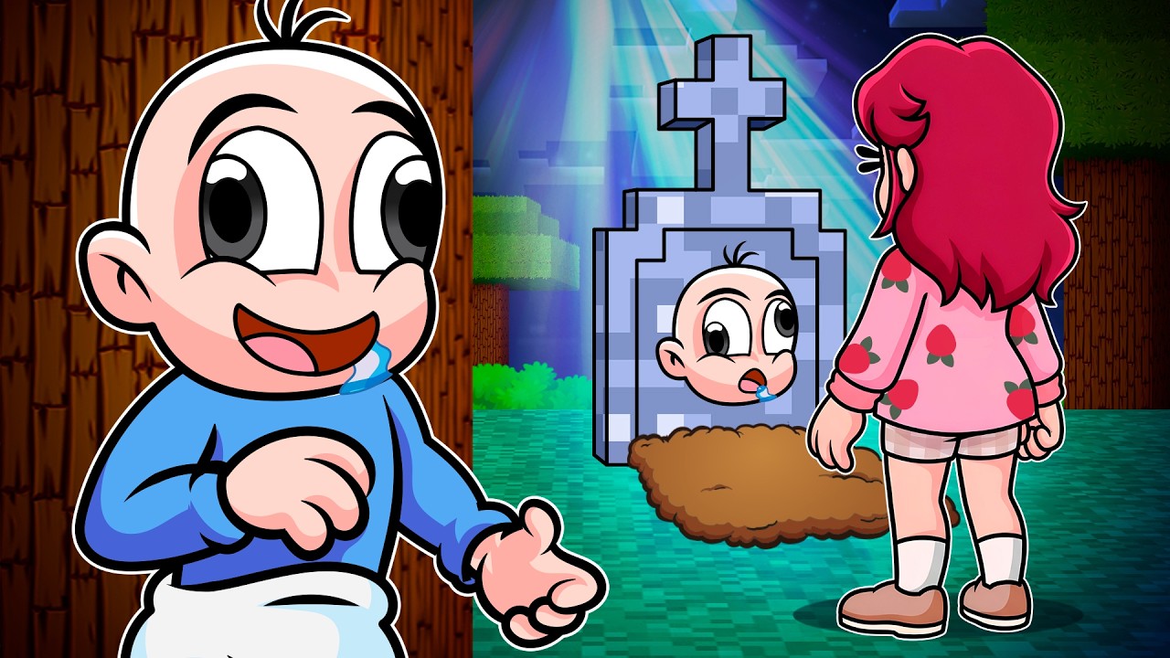 ¡FINGÍ mi MUERTE para TROLLEAR a mis AMIGOS en Minecraft! 😱😂  BEBE NOOB