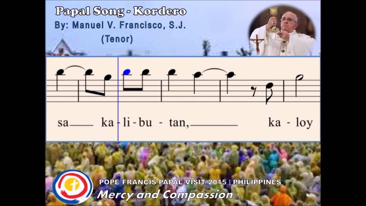 I01c Papal Song Kordero (Tenor)