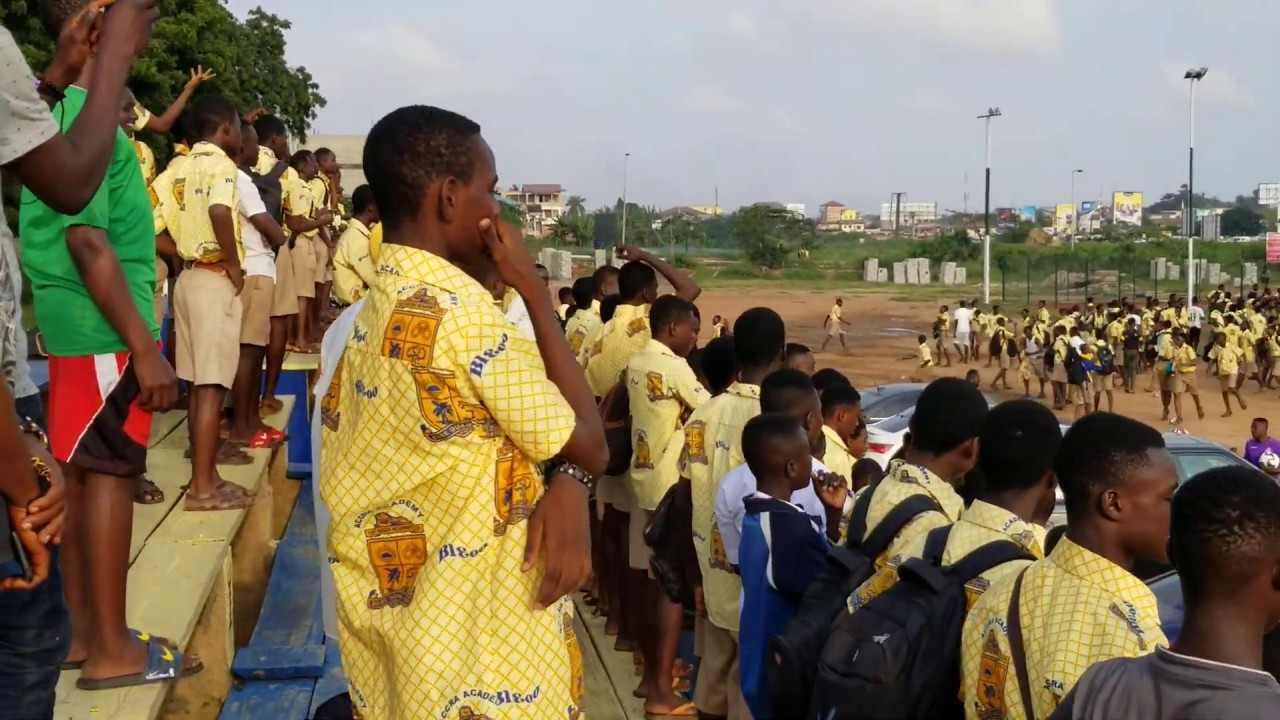 Accra Academy students mob Asamoah Gyan