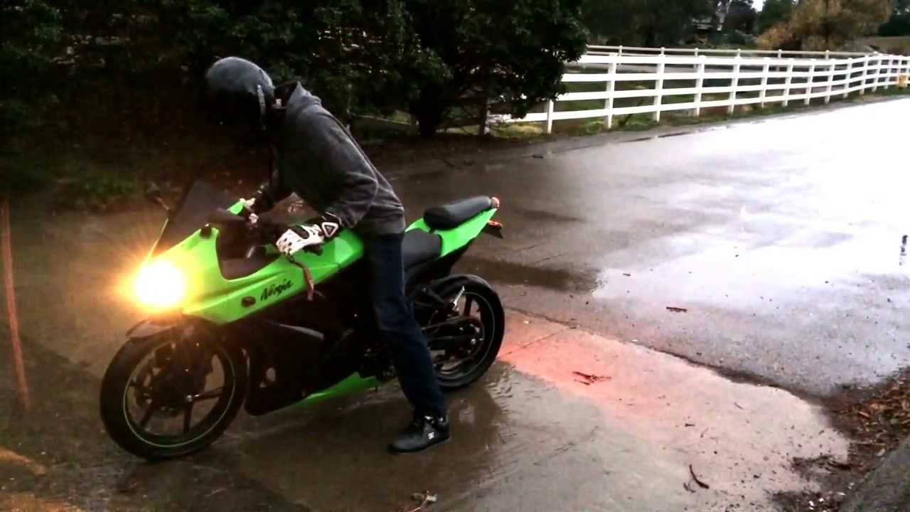 Ninja 250 First Burnout