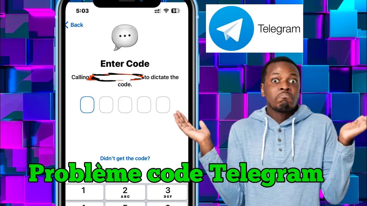 Je ne re&ccedil;ois pas le code de confirmation Telegram