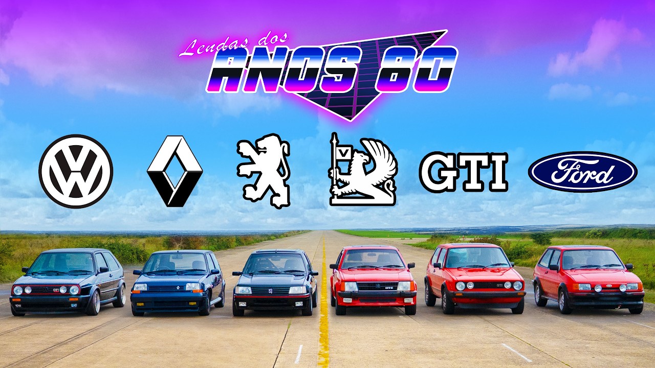 TODOS OS Hot Hatches icônicos dos Anos 80: CORRIDA DE ARRANCADA