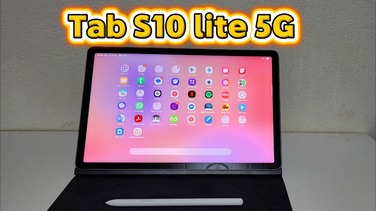 Tablet Samsung S10 Lite Versão 5g - Unboxing e Análise com várias dicas e recursos legais com S PEN