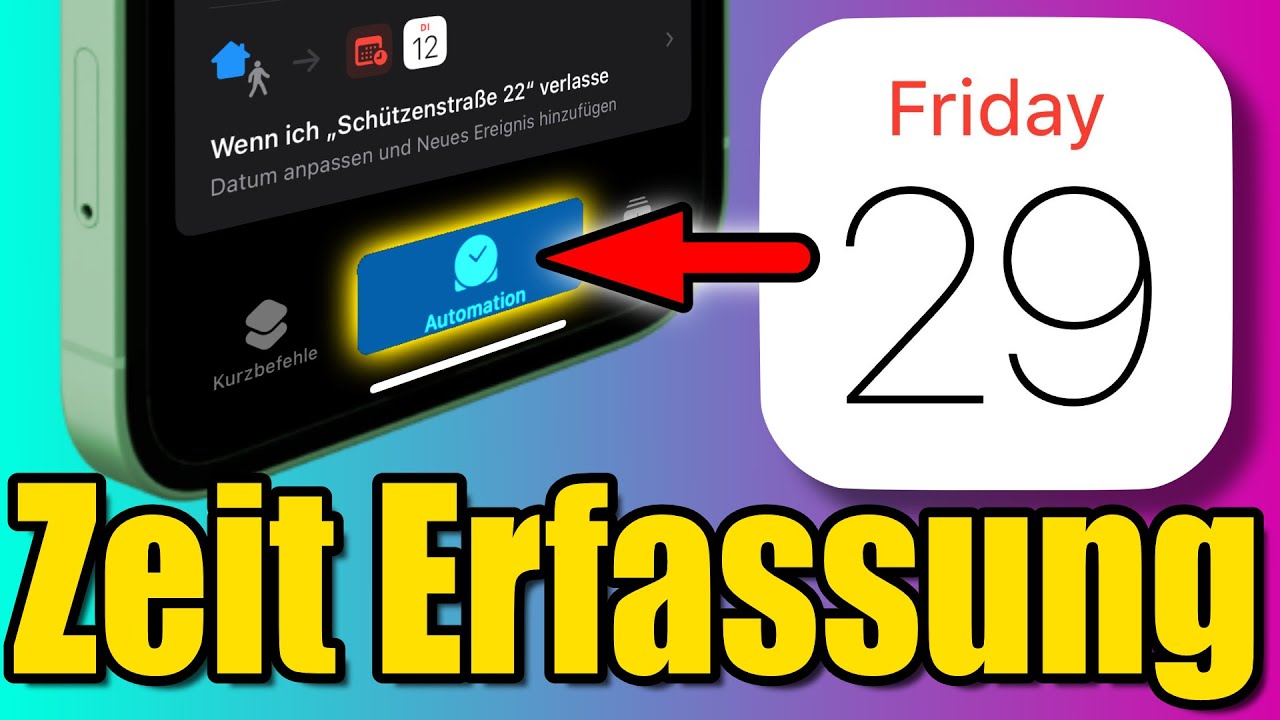 Automatische ZEITERFASSUNG am iPhone im KALENDER | KOSTENLOS