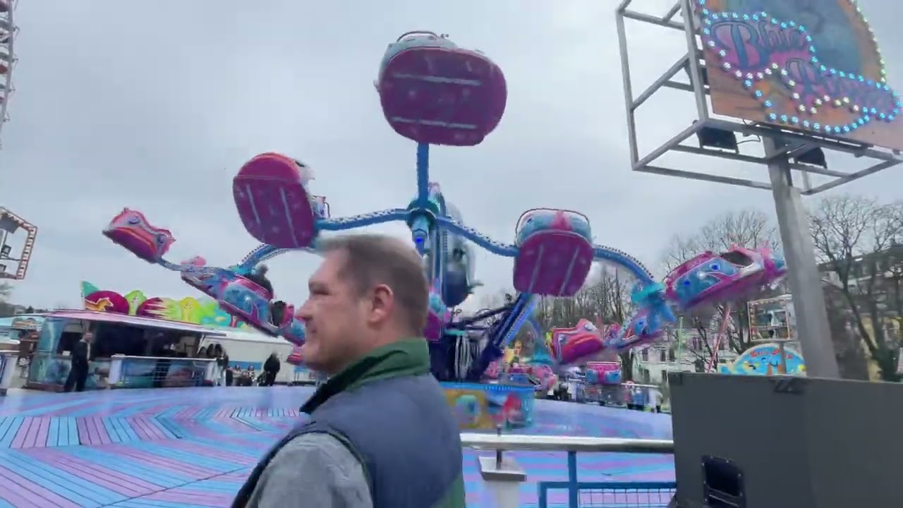 Blue Power Polyp Bauermeister (Offride/Video) Osterkirmes Wuppertal-Barmen 2023