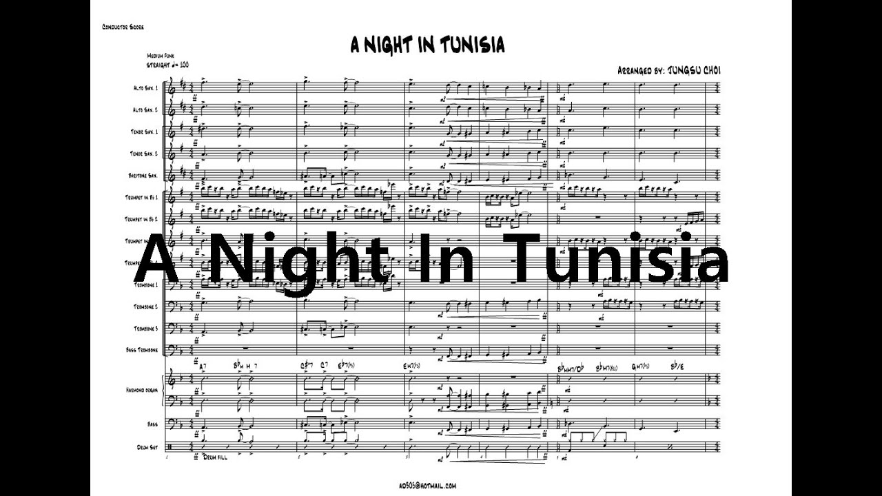 A Night in Tunisia _ full score
