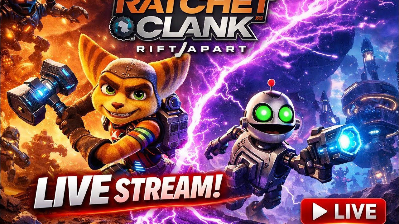 Ratchet Clank Rift apart Ps5 game Live Stream no mic