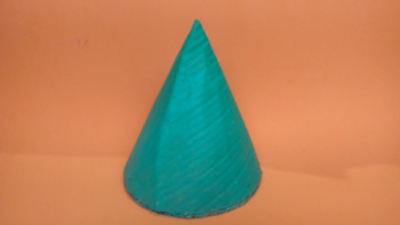 Como fazer um cone | Sólidos geométricos | Corpos redondos