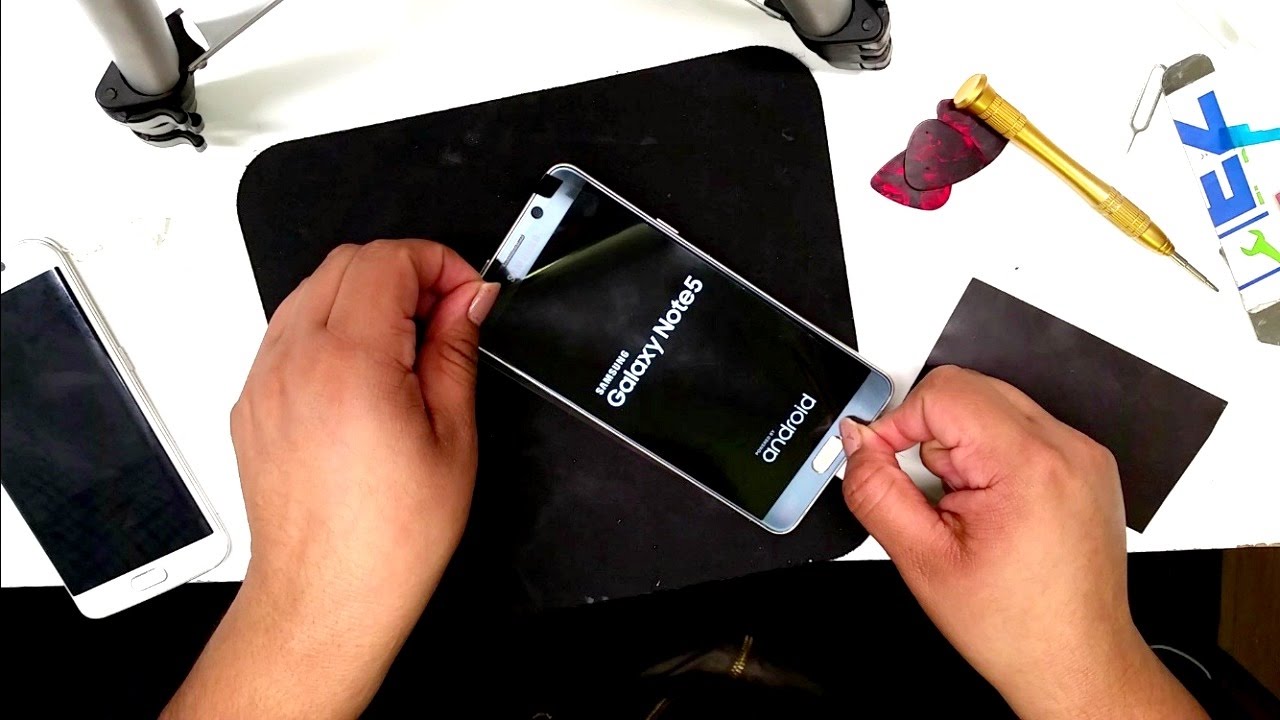 GALAXY NOTE 5 pantalla rota ( note 5 screen replacement)