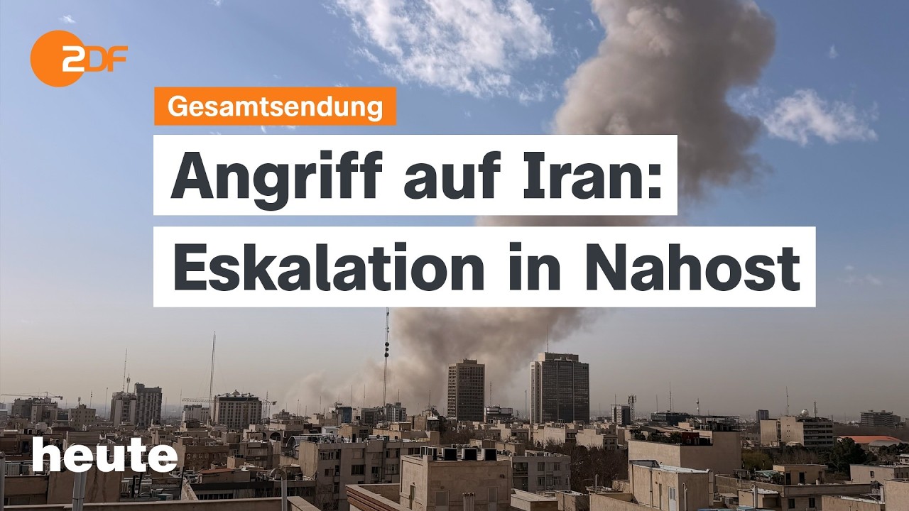 heute 19:00 Uhr vom 28.02.2026 Iran: Angriff von Israel und USA, Deutsche Helfer in der Ukraine