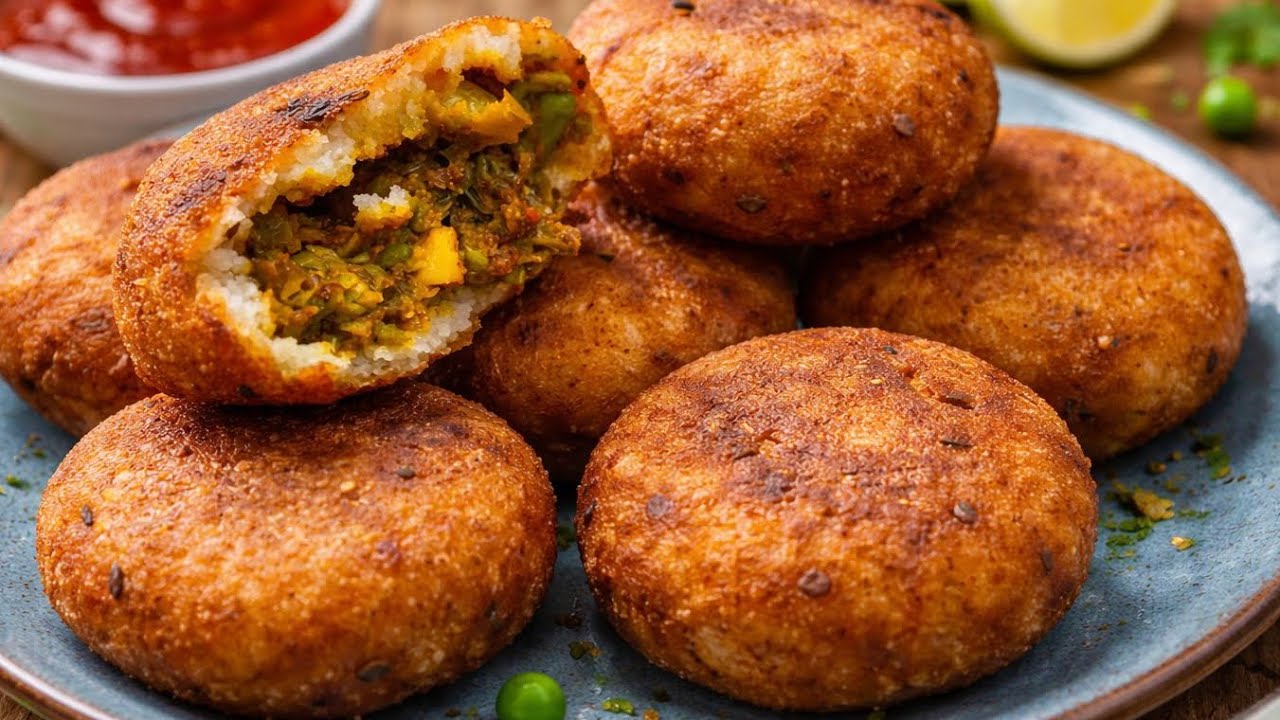ये बिना मैदा की कचौड़ी घर में सब फ़रमाइश कर के बनवाते है 😋🥳🫣 बड़े स्वाद से खाते हैं !! Matar Kachori
