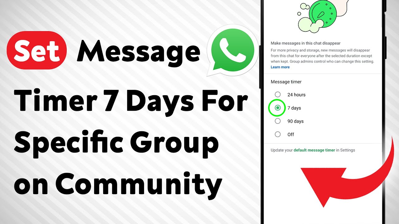 How to Set Message Timer 7 Days For Specific Group on WhatsApp Community (Updated)