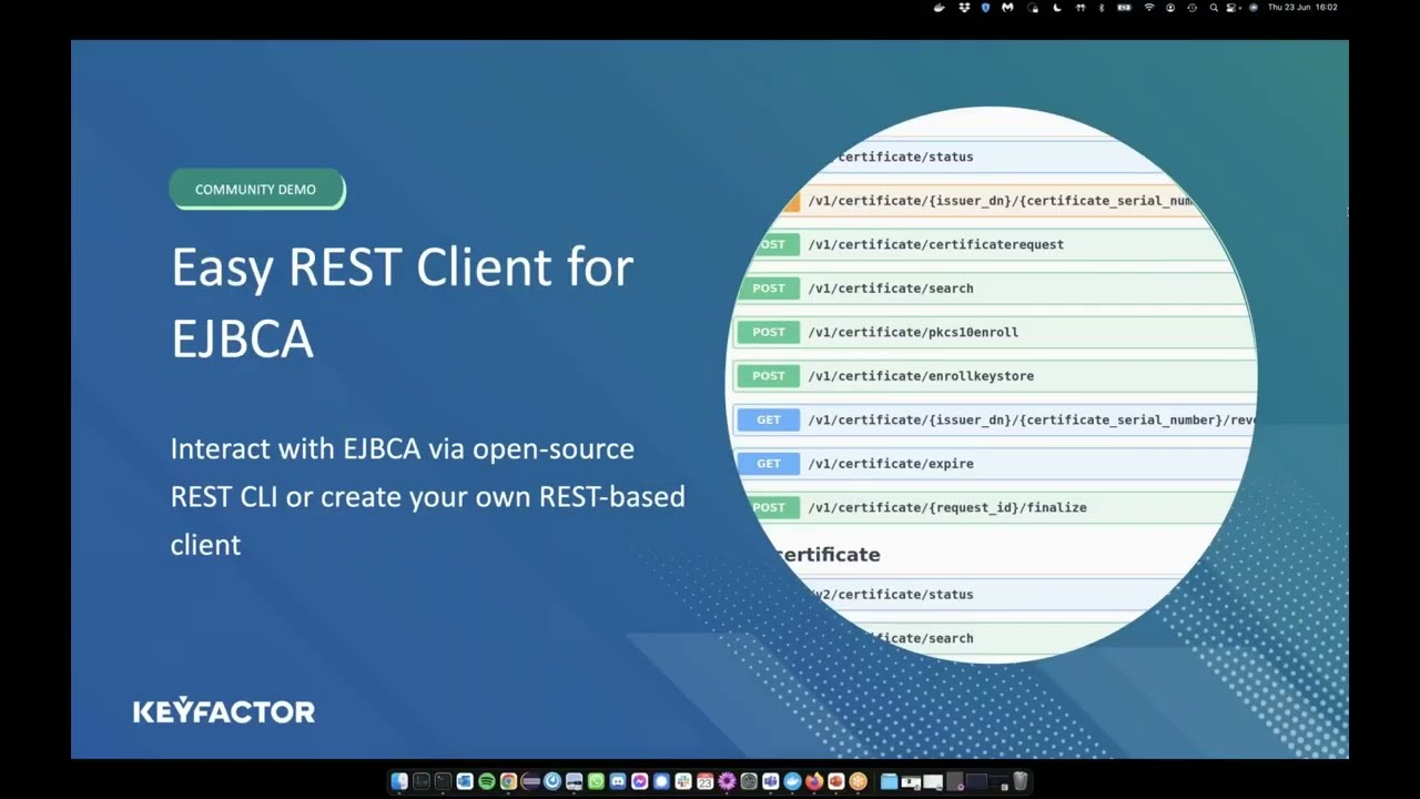 Easy Rest Client for EJBCA Webinar