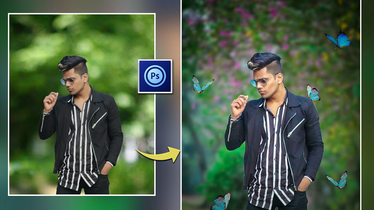 PS Touch CC Editing | Creative Natural Photo Editing Tutorial in PS touch | Photoshop Mobile Editing