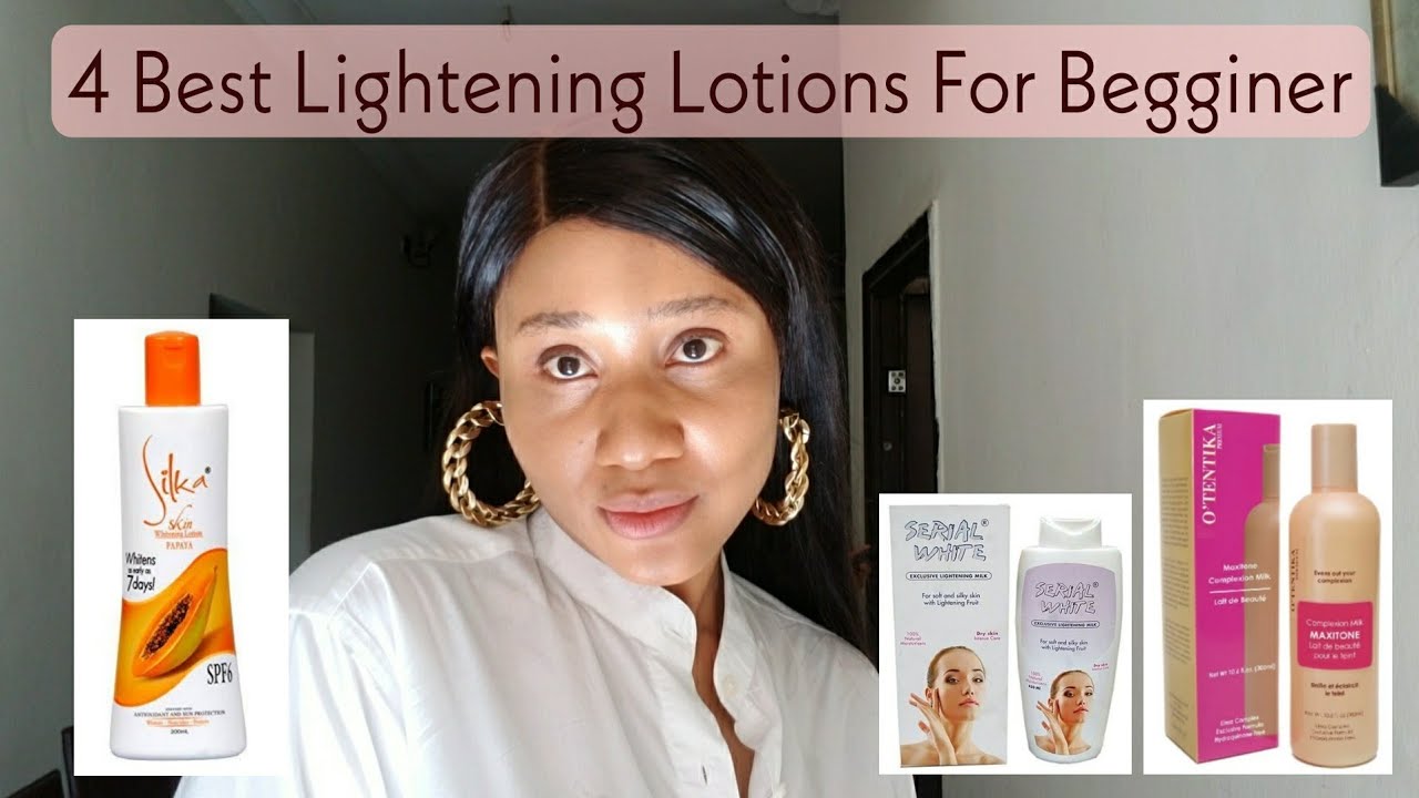 BEST LIGHTENING LOTIONS FOR BEGINNERS. best lotion for dark skin lightening.#skincare #clearskin