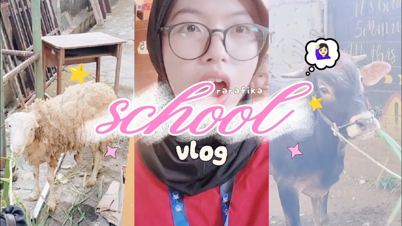 school vlog ♡⋆.ೃ࿔*  - idul adha di sekolaah! 🐄🐑 || rarafika