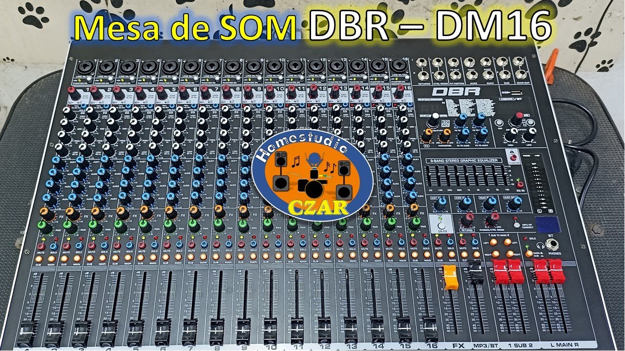Unboxing da Mesa de som de 16 canais DBR - DM16 - GIGANTE!