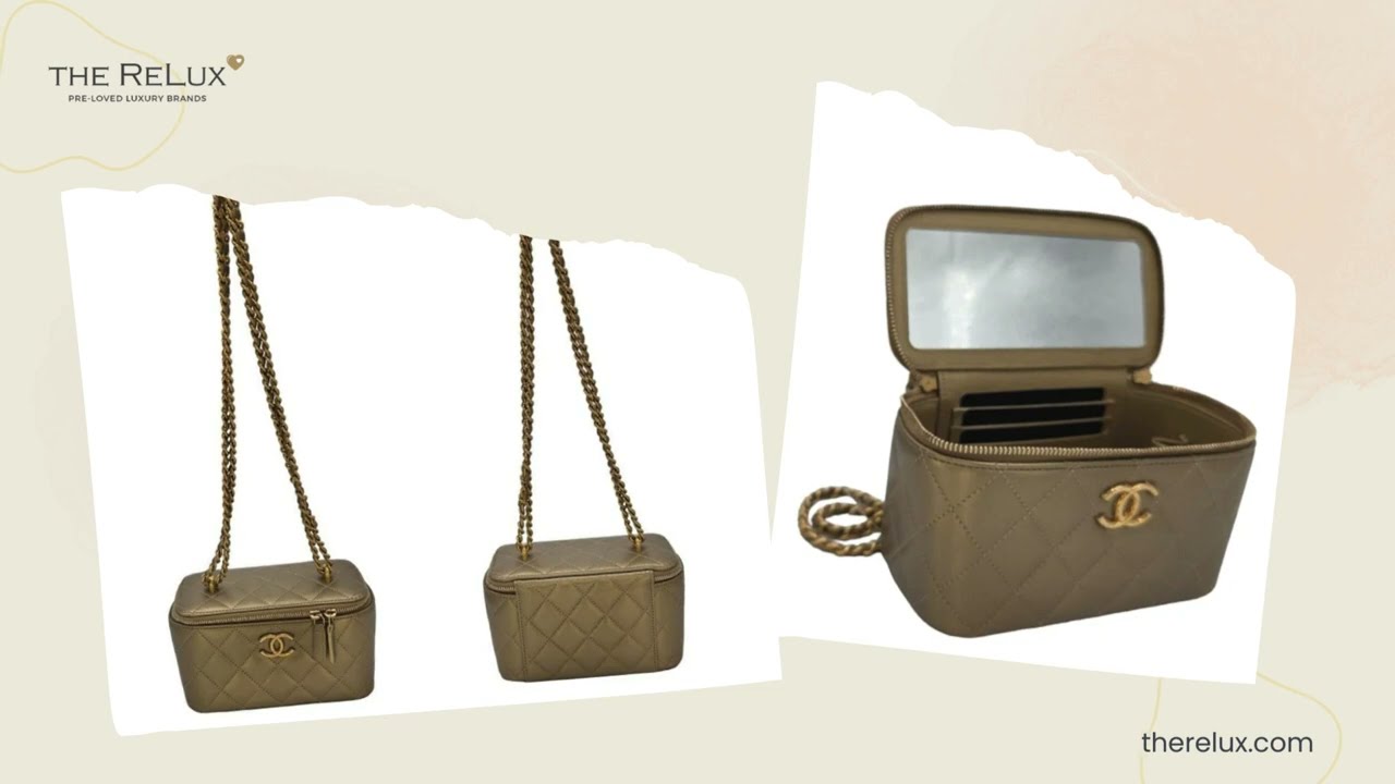 Chanel Metallic Quilted Lambskin Small Dynasty Vanity Case | The Relux