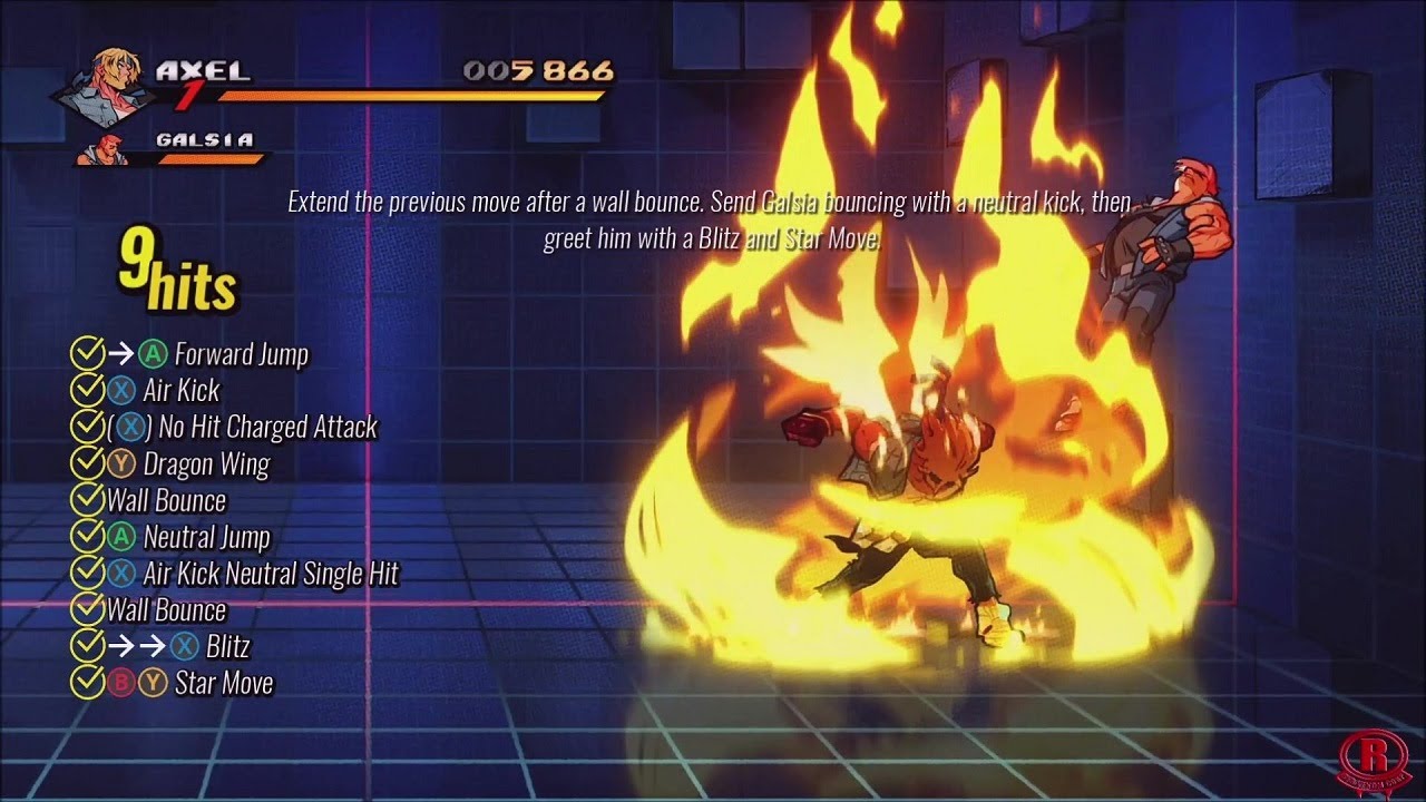 Streets of Rage 4 (Training) All Characters Lessons & Tricks + DLC (Estel/Max/Shiva) *Updated*