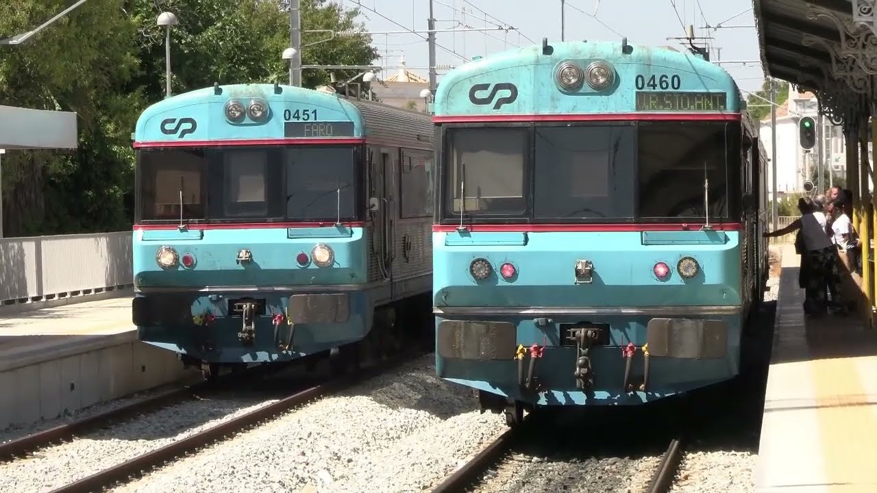 CP UDD's 450 na Linha do Algarve entre Tavira-»Vila Real de Santo António - Verão July 2025 (Part 2)