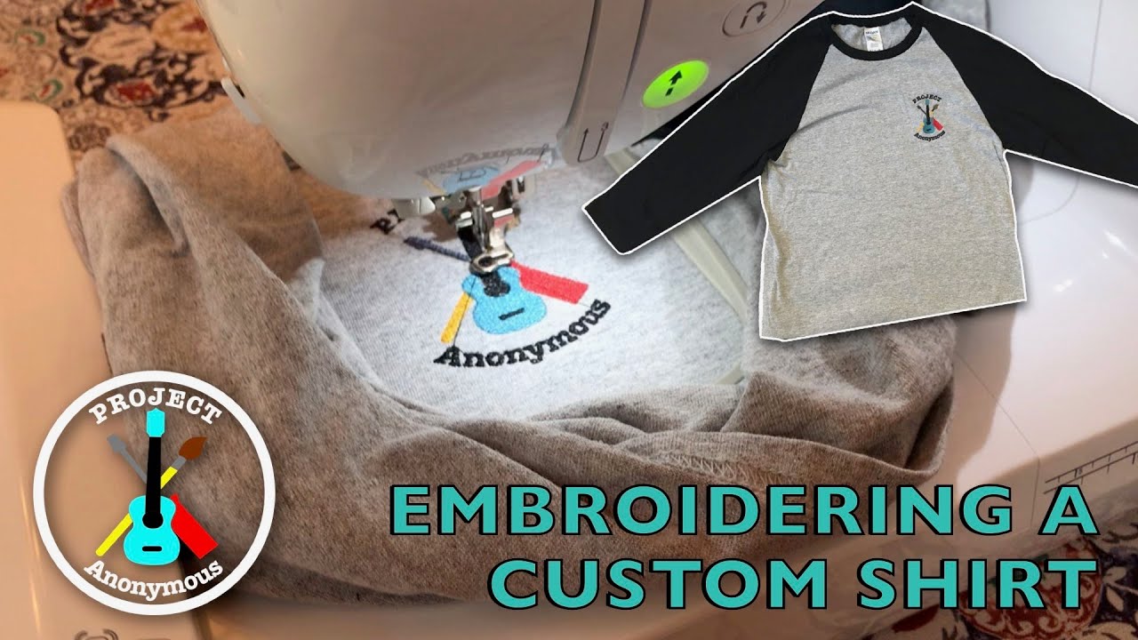 Making Custom Embroidered T-Shirts with a Brother SE1900