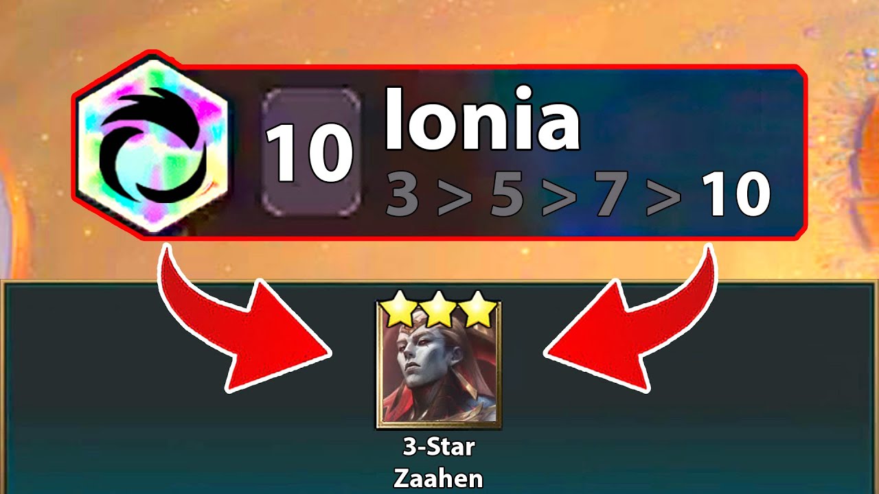 I have 3-Star Zaahen + Prismatic 10 Ionia !???