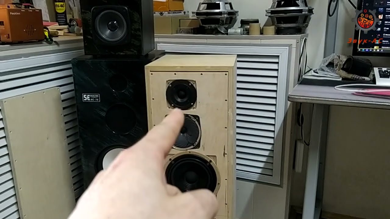 Тест Как звучат НЧ динамики НОЭМА 35ГДН62-16,  ВЧ 15ГДВ92