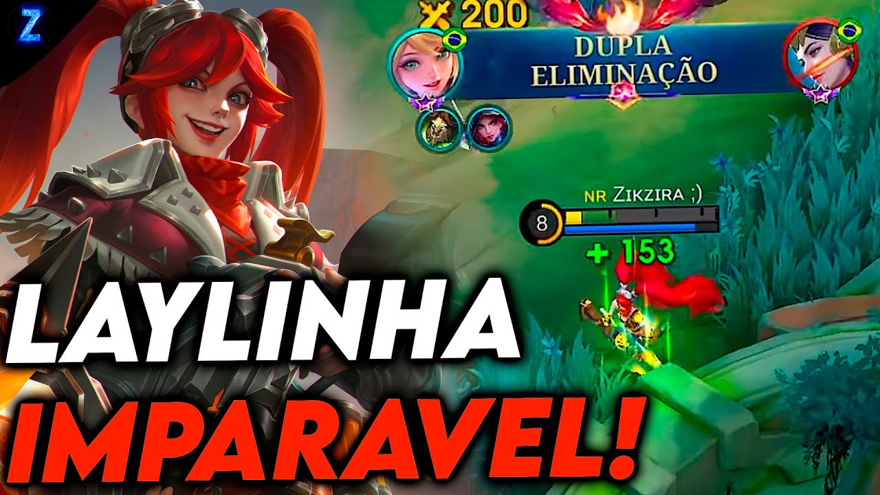 A LAYLA QUE BOTA MEDO EM GERAL - LAYLA GAMEPLAY | Mobile Legends