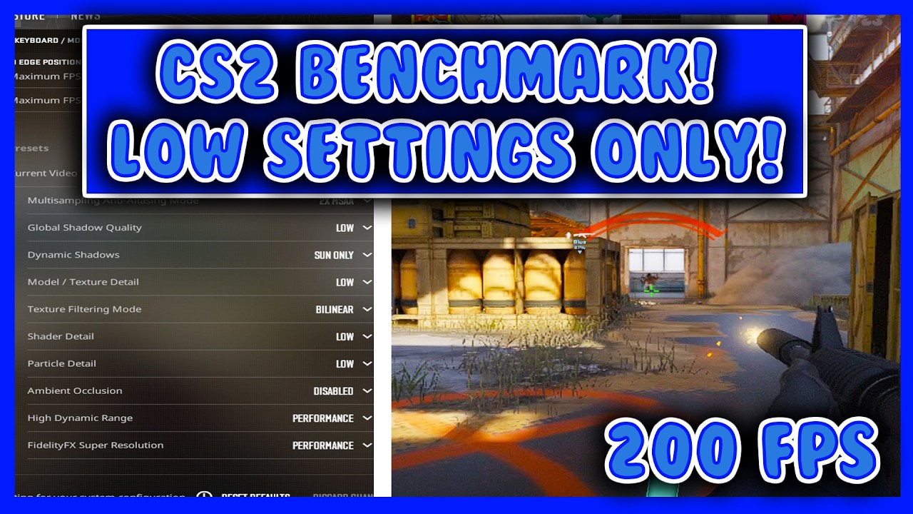 CS2 in 2026: GTX 1060 + Ryzen 5600 | Low Settings Benchmark