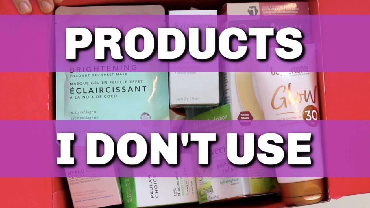 SKIN CARE PRODUCTS I DON'T USE| DR DRAY